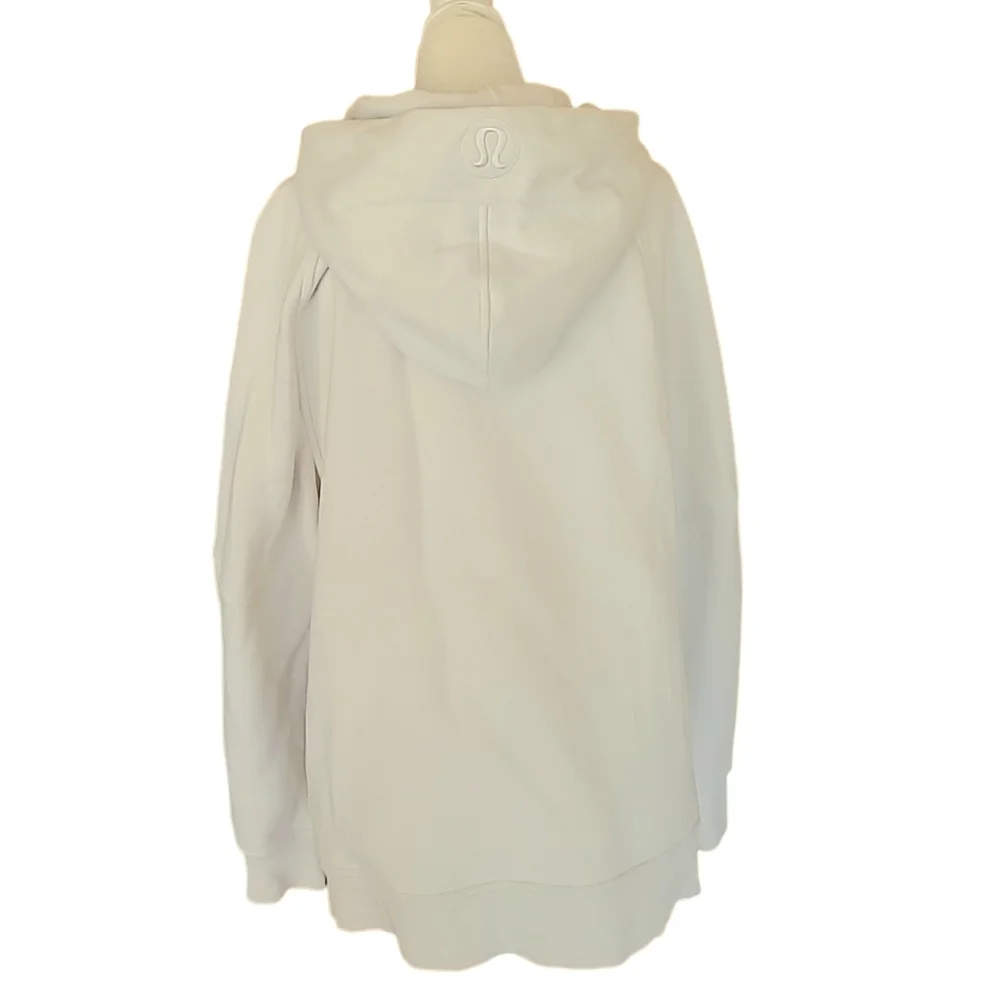 lululemon athletica | Scuba Oversized Fleece Side Slit Hoodie Bone M/L - Picture 6 of 8